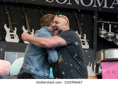 NAPA, CA - MAY 25, 2018: Duff Goldman And Shaun White At BottleRock Napa Valley In Napa, CA