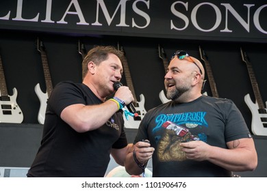 NAPA, CA - MAY 25, 2018: Duff Goldman And Shaun White At BottleRock Napa Valley In Napa, CA