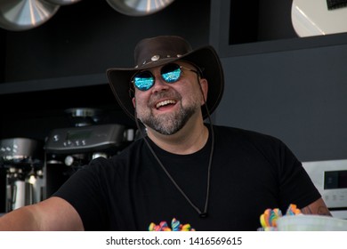 NAPA, CA - MAY 25, 2019: Duff Goldman, Sen Dog, Taylor Hawkins At The Culinary Stage At BottleRock Napa Valley In Napa, CA