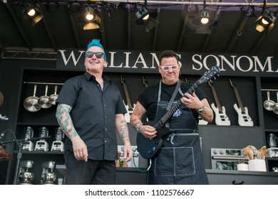 NAPA, CA - MAY 26, 2018: Graham Elliot, Tre Cool, And The Alive At BottleRock Napa Valley In Napa, CA 