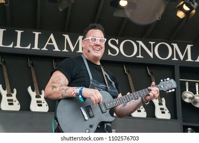 NAPA, CA - MAY 26, 2018: Graham Elliot, Tre Cool, And The Alive At BottleRock Napa Valley In Napa, CA 