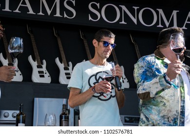 NAPA, CA - MAY 26, 2018: E-40, Adam Richman, And Mike D. At BottleRock Napa Valley In Napa, CA