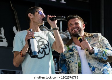 NAPA, CA - MAY 26, 2018: E-40, Adam Richman, And Mike D. At BottleRock Napa Valley In Napa, CA