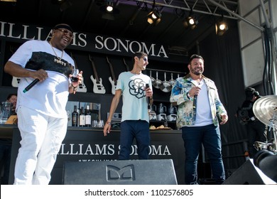 NAPA, CA - MAY 26, 2018: E-40, Adam Richman, And Mike D. At BottleRock Napa Valley In Napa, CA