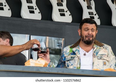 NAPA, CA - MAY 26, 2018: E-40, Adam Richman, And Mike D. At BottleRock Napa Valley In Napa, CA