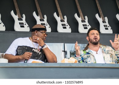 NAPA, CA - MAY 26, 2018: E-40, Adam Richman, And Mike D. At BottleRock Napa Valley In Napa, CA