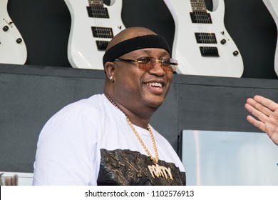 NAPA, CA - MAY 26, 2018: E-40, Adam Richman, And Mike D. At BottleRock Napa Valley In Napa, CA