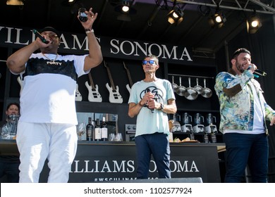 NAPA, CA - MAY 26, 2018: E-40, Adam Richman, And Mike D. At BottleRock Napa Valley In Napa, CA