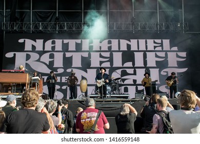 NAPA VALLEY, CA - MAY 25, 2019 : Nathaniel Rateliff & The Night Sweats In Concert At At BottleRock Napa Valley In Napa, CA