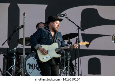 NAPA VALLEY, CA - MAY 25, 2019 : Nathaniel Rateliff & The Night Sweats In Concert At At BottleRock Napa Valley In Napa, CA