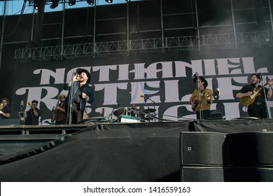 NAPA VALLEY, CA - MAY 25, 2019 : Nathaniel Rateliff & The Night Sweats In Concert At At BottleRock Napa Valley In Napa, CA