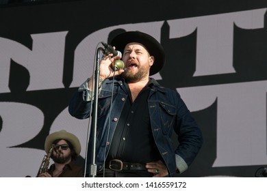 NAPA VALLEY, CA - MAY 25, 2019 : Nathaniel Rateliff & The Night Sweats In Concert At At BottleRock Napa Valley In Napa, CA