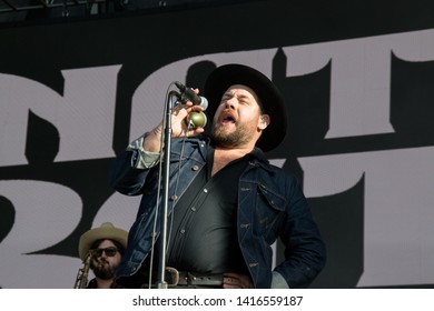 NAPA VALLEY, CA - MAY 25, 2019 : Nathaniel Rateliff & The Night Sweats In Concert At At BottleRock Napa Valley In Napa, CA