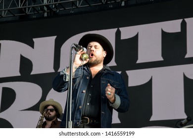 NAPA VALLEY, CA - MAY 25, 2019 : Nathaniel Rateliff & The Night Sweats In Concert At At BottleRock Napa Valley In Napa, CA