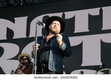 NAPA VALLEY, CA - MAY 25, 2019 : Nathaniel Rateliff & The Night Sweats In Concert At At BottleRock Napa Valley In Napa, CA