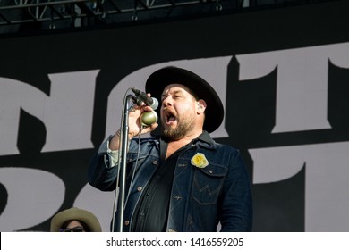 NAPA VALLEY, CA - MAY 25, 2019 : Nathaniel Rateliff & The Night Sweats In Concert At At BottleRock Napa Valley In Napa, CA