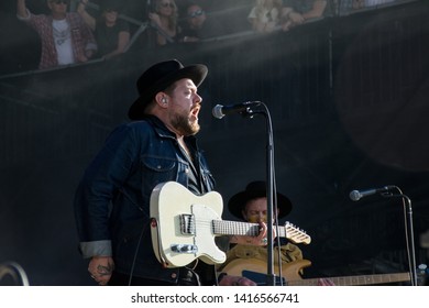 NAPA VALLEY, CA - MAY 25, 2019 : Nathaniel Rateliff & The Night Sweats In Concert At At BottleRock Napa Valley In Napa, CA