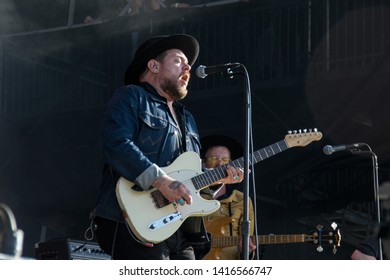 NAPA VALLEY, CA - MAY 25, 2019 : Nathaniel Rateliff & The Night Sweats In Concert At At BottleRock Napa Valley In Napa, CA