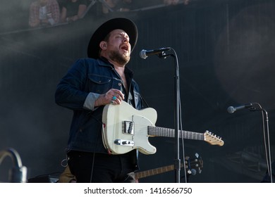 NAPA VALLEY, CA - MAY 25, 2019 : Nathaniel Rateliff & The Night Sweats In Concert At At BottleRock Napa Valley In Napa, CA