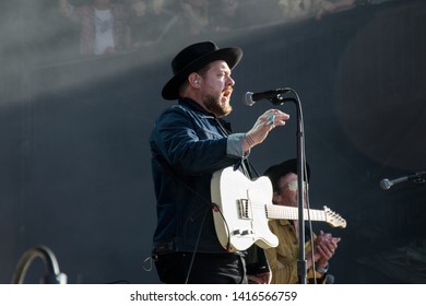 NAPA VALLEY, CA - MAY 25, 2019 : Nathaniel Rateliff & The Night Sweats In Concert At At BottleRock Napa Valley In Napa, CA