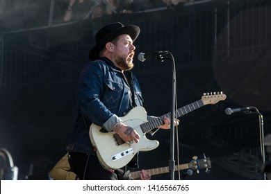 NAPA VALLEY, CA - MAY 25, 2019 : Nathaniel Rateliff & The Night Sweats In Concert At At BottleRock Napa Valley In Napa, CA