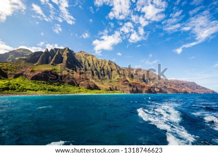 Napali Coast on Kauai Hawaii