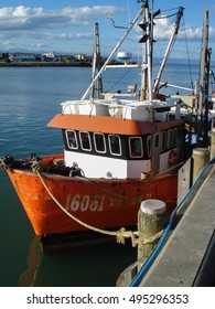 Napier New Zealand - January 4 2012: Fishing Trawler In Ahuriri Harbour A Port For The Fishing Fleet At Napier On New Zealand's East Coast