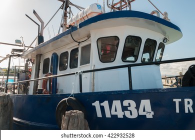 NAPIER, NEW ZEALAND - MARCH 10 2013: Long Line Fishing Trawler In Ahuriri Harbour 