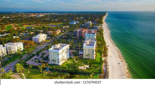 Naples Coastline, Florida Aerial View.