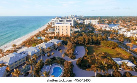 Naples Coastline, Florida Aerial View.