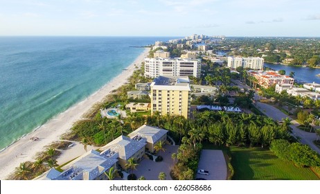 Naples Coastline, Florida Aerial View.