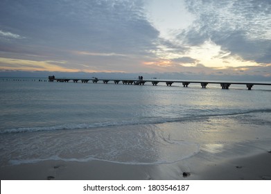 Naples, FL/ USA - February 8 2016: Naples Pier After Sunset