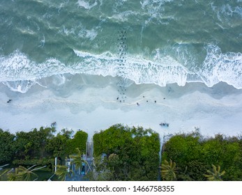 Naples Florida Old Pier Aerial View