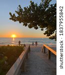Naples, Florida Seagate beach sunset view