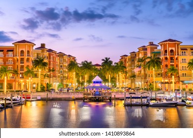 Naples, Florida, USA downtown skyline at dusk. - Powered by Shutterstock