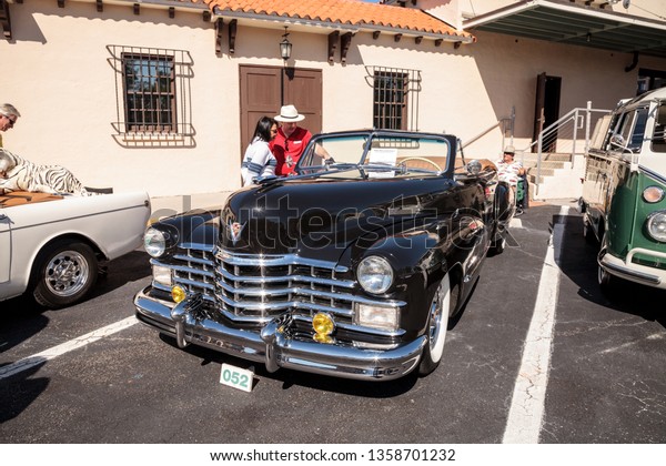 Naples, Florida, USA – March 23,2019:\
Black four-door 1939 Chevy Master at the 32nd Annual Naples Depot\
Classic Car Show in Naples, Florida. Editorial\
only.