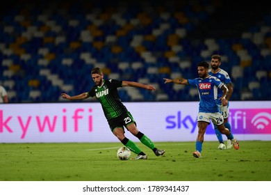 Naples Italy, July 25h, 2020: Football Serie A Match Between Napoli Vs Sassuolo At San Paolo Stadium.
In The Pic: Domenico Berardi Of SASSUOLO