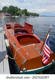 Naples, Maine, USA, August 14, 2021, Classic Boat