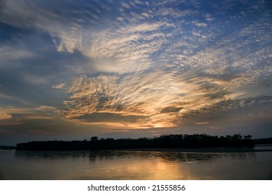 Napo River In Ecuador's Amazon Basin