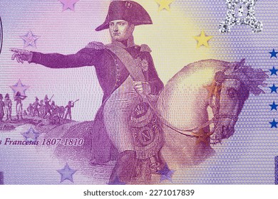 Napoleon Bonaparte a portrait from money