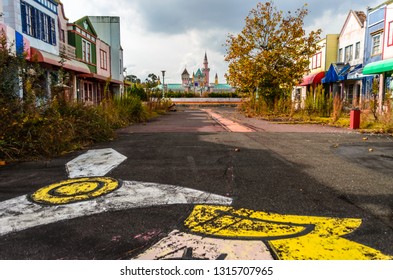 Nara Dreamland, Japan Nov 12 2014 Image Of The Abandoned Theme Park Of Nara Dreamland