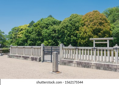 Nara, Japan - Mar 23 2019- Mausoleum Of Empress Jingu In Nara, Japan. She Was The Wife Of The 14th Emperor Of Japan.