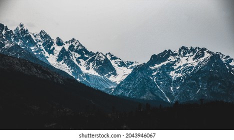 Naran Mountain Covered With Snow . Located In The Mansehra District Of KPK . 