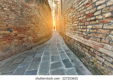 A Narrow Alley Venice, Italy.