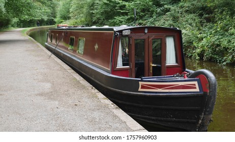 Narrow Boat On Llangollen Canal Wales