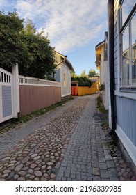 Narrow Cobblestone Alley In The World Heritage Site 