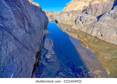 A Narrow Lagoon On The South Side Of Willow Lake In Prescott Arizona.