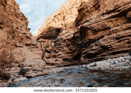River between rock formations