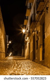Narrow Spanish Street Night Stock Photo 557052823 | Shutterstock