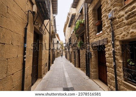 Narrow stone streets Basque Country